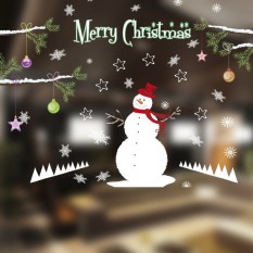 Интерьерная наклейка Рождественская Снеговик DLX7227 50х70см